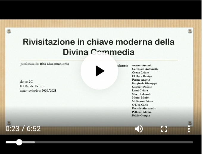 Rivisitazione in chiave moderna della Divina Commedia IIC